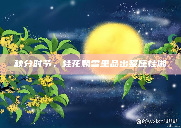 秋分时节，桂花飘雪里品出整座桂湖